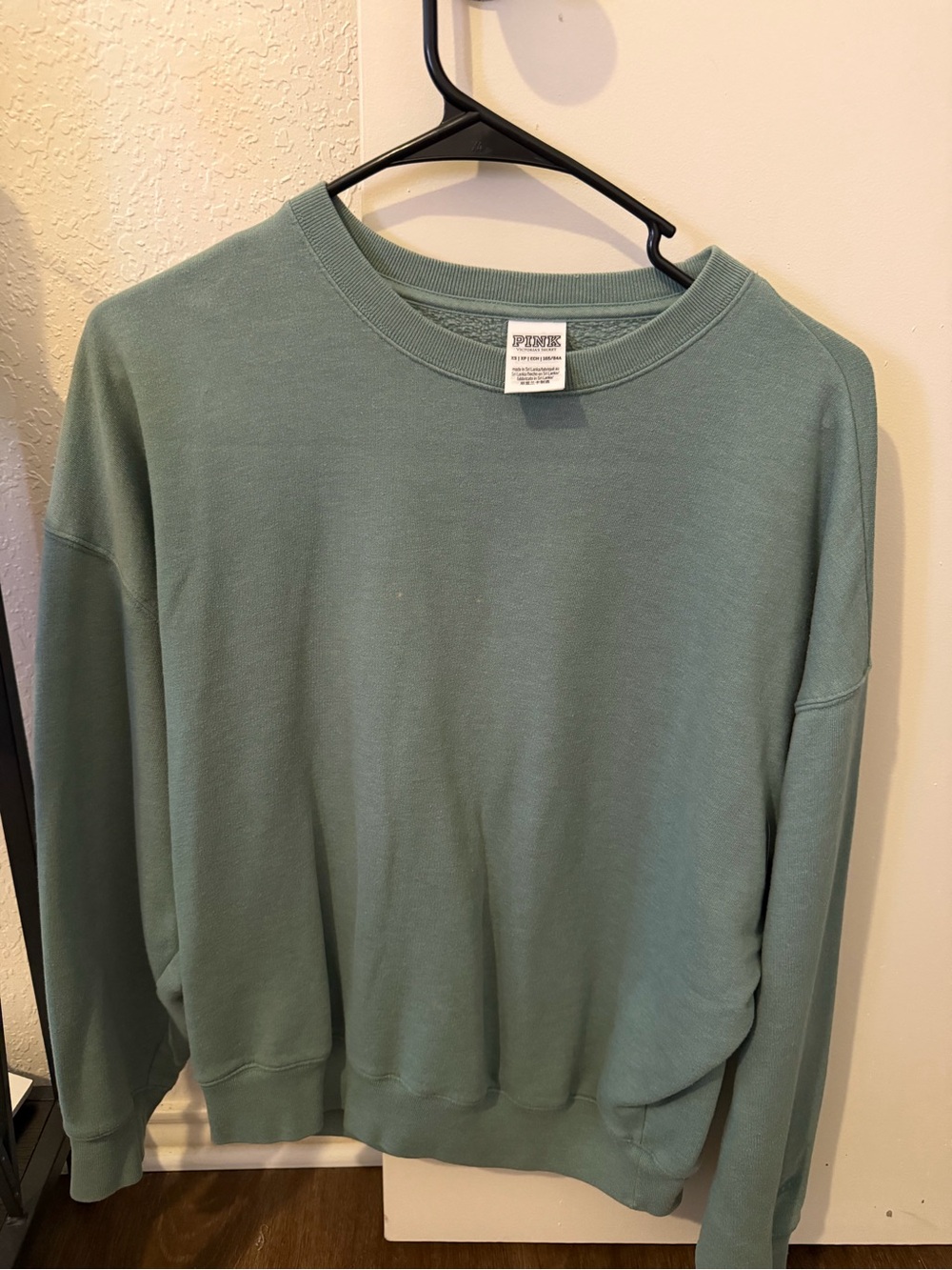 PINK Victoria's Secret Sage Green Crewneck Sweatshirt